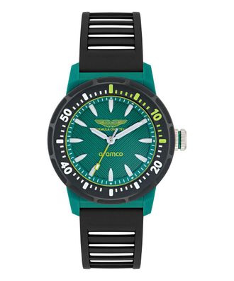 Aston Martin Am Formula 1 Pdk W Unisexs Black Watch MTFK1F502 Silicone - One Size
