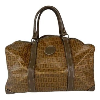 Fendi Pre-owned Weekend Bags, female, Brown, Size: ONE SIZE Pre-owned Vintage Weekend Bag
