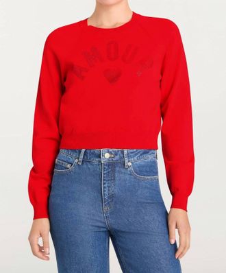Cinq &agrave; Sept Amour Heatset Pullover Sweater In Bisou