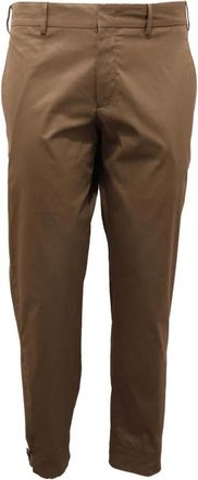 PT01 Stretch Broek Zeta CO Groen - Heren - Slim Fit Broeken - Groen - L - Katoen - Broeken