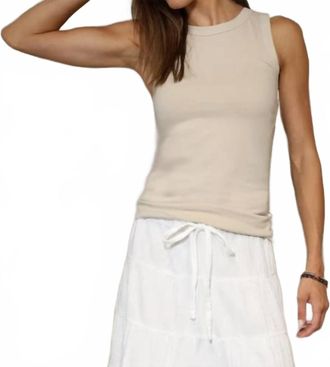 True Grit Essential Tank Top In Dune