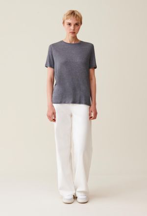 Claudie Pierlot T-shirt manches courtes brod&eacute; CP