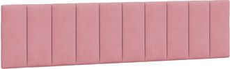 vidaXL Cabecero De Cama Acolchado Terciopelo Rosa 200 Cm Vidaxl