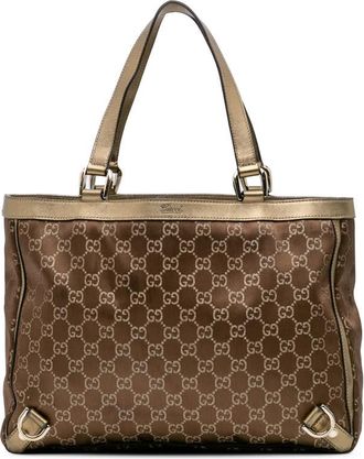 Gucci GG Satin Abbey D Ring Tote 170004 212792