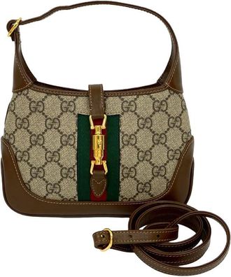 Gucci Pre-owned Gucci Mini GG Supreme Web Jackie 1961 Crossbody Ladies 637092 493075