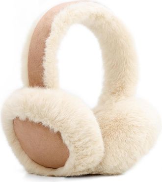 Generic Womens Fluffy Warm Windproof Ear Muffs Winter Fuzzy Earmuffs for Kids Cute Ear Muffs Winter Outdoor Earmuffs Ears Covers (white)