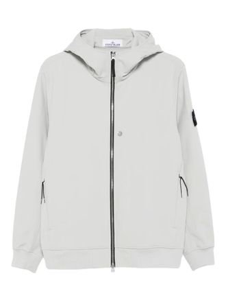 Stone Island Q100004 hooded zip-front jacket - Grey