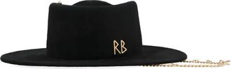 Ruslan Baginskiy chain-strap felt hat - Black