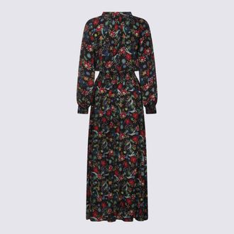 Zadig&Voltaire Floral-Print Viscose Dress - Navy
