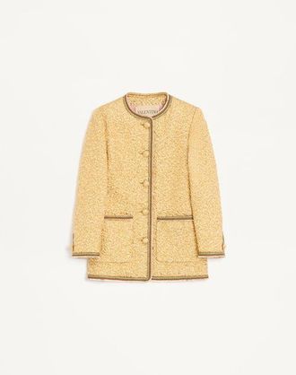 Valentino Jacquard Cloque Caban Wo