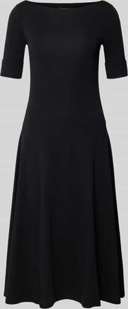 Lauren Ralph Lauren Midikleid mit 1/2-Arm Modell MUNZIE in Black, Größe XXL
