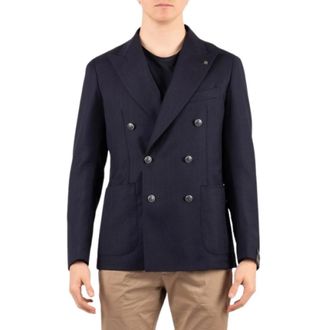 Tagliatore Formal Blazers, male, Blue, Size: 2XL Montecarlo Blazer