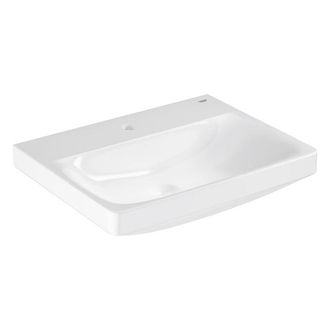 GROHE Euro Ceramic Wastafel - 60x47cm - met kraangat - zonder overloop - alpine wit