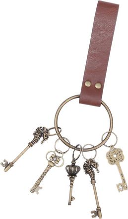 Generic Medieval Keychain Medieval Keyring for LARP Costume Parties and Fashion Statements Halloween Cosplay, Brown Keychain, As Show