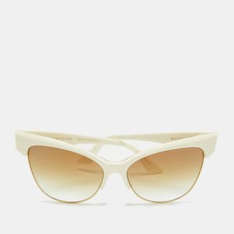 Dita Eyewear Off White/brown Gradient Temptation Cat Eye Sunglasses