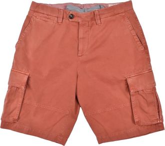 Brunello Cucinelli Orange Cargo Bermuda Shorts, Brand Size 50 (US Size 34)