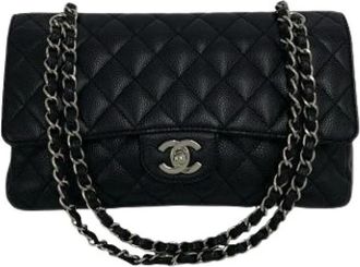 Chanel Pre-owned Vintage Shoulder Bag - Dames - Vintage Schoudertas - Zwart - ONE Size - Leer - Vintage