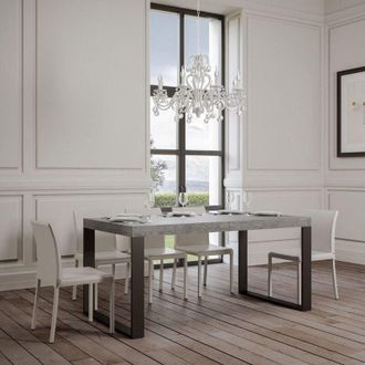 Itamoby Tavolo tecno 90X160 Cemento allungabile a 264 cm