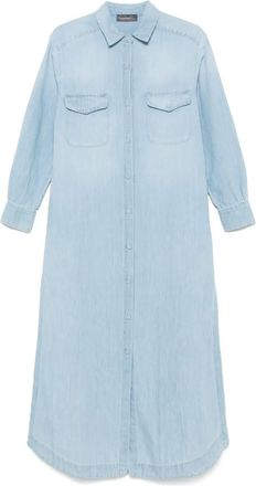 Lorena Antoniazzi Abito lungo denim - Blu