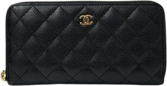 Chanel Pre-owned Matelasse Long wallet (bi-fold) - - Pre-owned - Donna - Nero - ONE SIZE