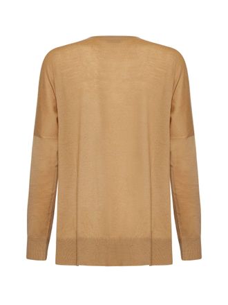 Blanca Vita Wool Crew Neck Sweater - Camel