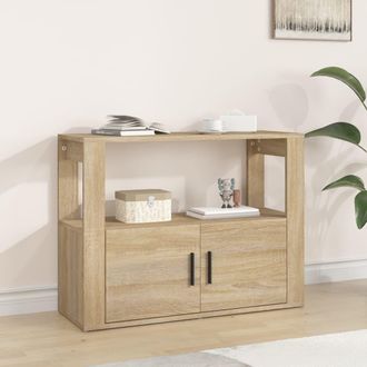 vidaXL Vidaxl - Aparador Madera Contrachapada Color Roble Sonoma 80x30x60 Cm