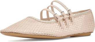Franco Sarto Tatum Womens Dress Flat Shoes Soft Blush Pink Mesh : 7.5 M, Synthetic