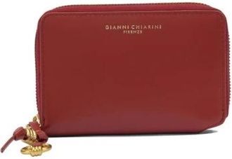 Gianni Chiarini Portemonnee met logo-opdruk - Dames - Portefeuilles - Rood - ONE Size - Leer - Accessoires
