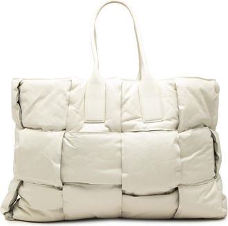 Bottega Veneta Pre-owned Bottega Veneta Padded Calfskin Maxi Intrecciato Squash Tote Ladies DVOC0NCTT96WSD1Z