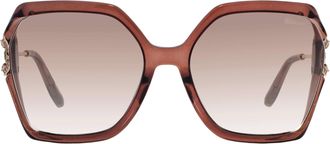 Chopard Light Grey Gradient Butterfly Ladies Sunglasses SCH407S ALVX 58