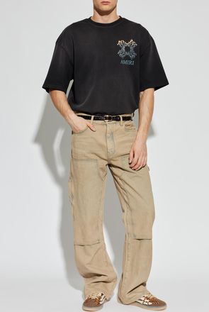 Amiri T-shirt With Logo, Mens, Black