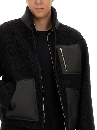 Moschino Zip-Closure Polyester Jacket - Black