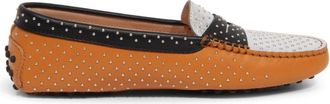 Tod's Studded Loafer Gemaakt in Itali&euml; - Dames - Loafers - Bruin - 35 EU - Schoenen