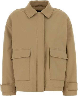 Herno Giacca - Dames - Zomerjassen - Beige - XS - Leer - Jassen