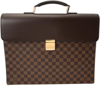 Louis Vuitton Brown Damier Canvas Damier Canvas Briefcase (Pre-Owned)