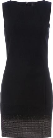 Twisty textured hem shift dress - Nero