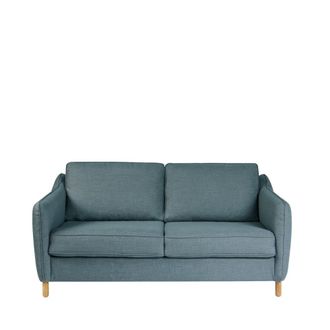 DRAWER Sof&aacute; cama expr&eacute;s de 2 plazas en tela - Aceite azul