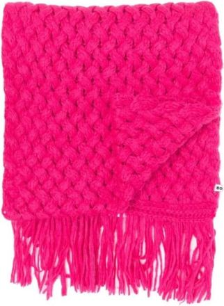 BONSAI Gebreide Sjaal Fuhsia - unisex - Wintersjaals - Roze - ONE Size - Accessoires