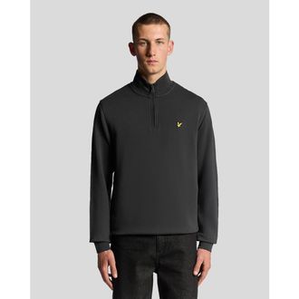 Lyle & Scott Loopback Quarter Zip Sweat in Gunmetal at Nordstrom, Size Xx-Large