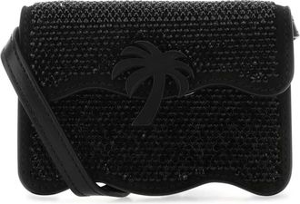 Palm Angels Palm Beach Crossbody Tas - Dames - Schoudertassen - Zwart - ONE Size - Leer - Tassen