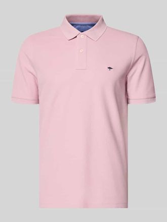 Fynch-Hatton Fynch-Hatton Regular Fit Poloshirt mit Logo-Stitching in Hellrosa, Gr&ouml;&szlig;e 3XL