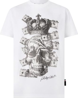 Philipp Plein Camiseta Cuello Redondo Ss Skull - Tops - Hombre - Blanco - 2XL