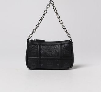 MCM Borsa Aren MCM in pelle martellata con logo all over