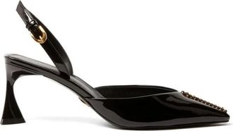 Stella McCartney Elsa Patent Slingbacks - Dames - Pumps - Zwart - 39 EU - Schoenen