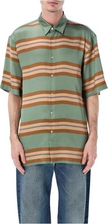 Dries Van Noten Cassidye Shirt - Heren - Korte mouwen Overhemden - Groen - L - Overhemden