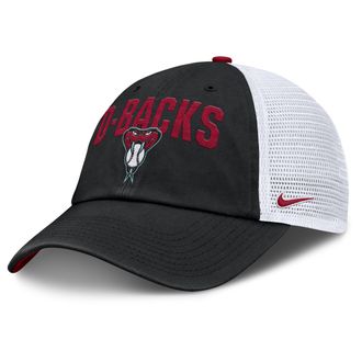 Nike Arizona Diamondbacks Primetime Club Nike Mens MLB Trucker Adjustable Hat in Black | NB0399RSDQS-Y74