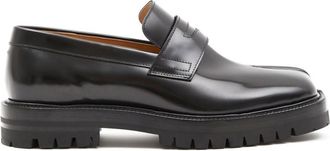 Maison Margiela Black Slip On Loafers
