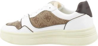 Guess Winno 4G Sneaker - Heren - Sneakers - Wit - 42 EU - Leer - Schoenen