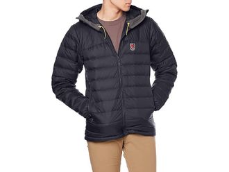 Fj&auml;llr&auml;ven Expedition Pack Down Hoodie Mens Clothing Black : LG, Down/Polyamide