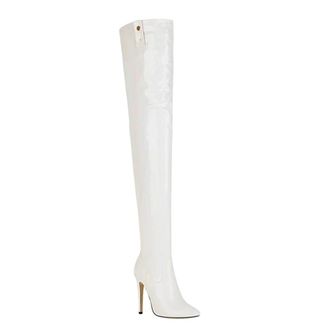Generic Womens Thigh High Boots The Knee Heeled Patent Leather Long Shoes
